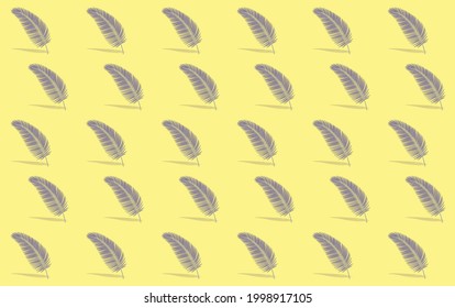 Colorful coconut leaves for background.Vector.Illustration.