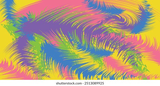 colorful coconut and palm leaf style abstract background