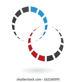 Icono de resumen de perros coloridos
