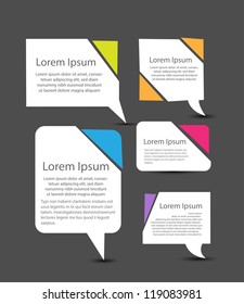 Colorful collection of Chat-box / Message-box / Pop-up (Vector EPS10)