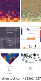 The Colorful Collection Design of Backgrounds and Cards - Illustration Vector
