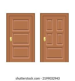colorful collection of door vector images. top view perfect for your background and social media needs