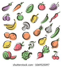colorful collection of fruits and vegetables