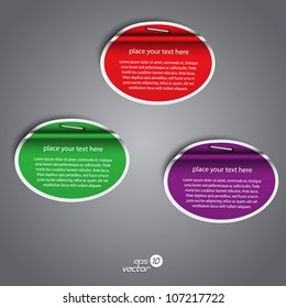 Colorful collection label. Vector