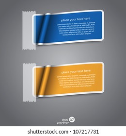 Colorful collection label. Vector