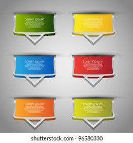 colorful collection of sticker badges and labels