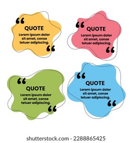 colorful color bloop spalsh quote bubble