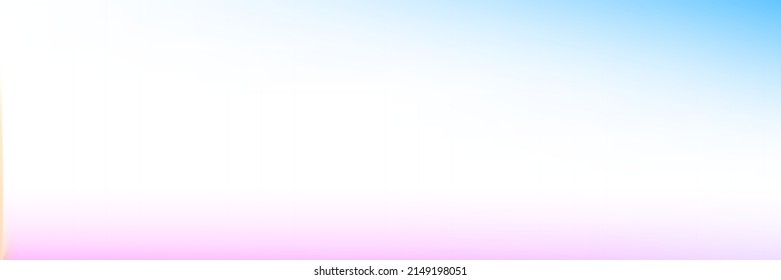 Colorful Color Bright Blurred Clean Spotlight Horizontal Gradient Mesh Background. Sunrise Sunset White Water Sky Gradient Design Pic. Light Vivid Pastel Soft Vibrant Multicolor Sky Wallpaper.