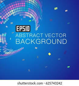 Colorful color composition of rotating abstract background