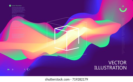 Colorful color gradients, abstract background.