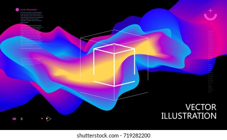 Colorful color gradients, abstract background.