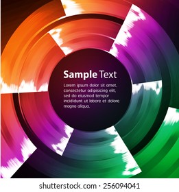 colorful color Light Abstract Technology background for computer graphic website internet and business. circuit. black background. text box. label. card.