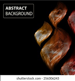 colorful color Light Abstract Technology background for computer graphic website internet and business. circuit. black background. text box. label. card. wave