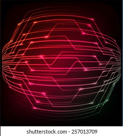 colorful color Light Abstract Technology background for computer graphic website internet and business. circuit. text box. label. card.