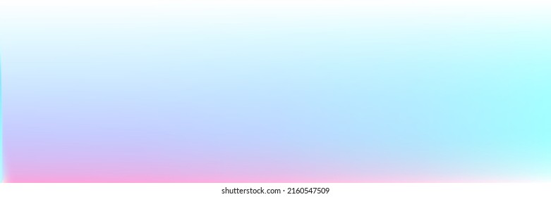 Colorful Color Light Soft Pastel Clean Horizontal Gradient Mesh Backdrop. Spotlight Multicolor Bright Vivid Vibrant Blurred Sky Background. White Sunrise Sunset Sky Water Gradient Design Pic.