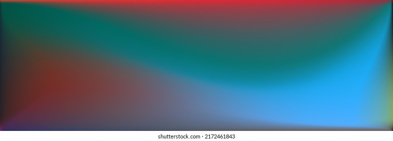 Colorful Color Smooth Surface Backdrop. Rainbow Blank Wavy Gradient Mesh. Natural Neon Vivid Smooth Surface Illustration. Ocean  Water Original Background. Sea Vibrant Wavy Gradient Mesh.