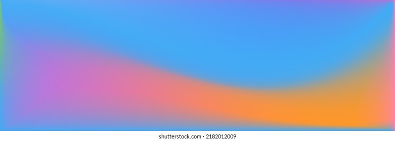 Malla de gradiente ondulada de color colorido. El Mar Natural Moderno y el fondo. Ilustración de la superficie lisa del agua brillante del arcoiris. Fondo Desenfocado Vibrante Blank. Malla Multicolor de degradado de ondulación oceánica.