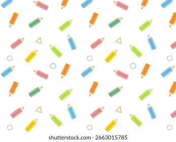 Colorful Colored Pencil Pattern Background