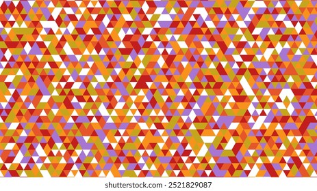 Colorful colourful modern minimalist mid century neo geometric mosaic triangle bauhaus style memphis seamless pattern abstract vector illustration