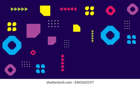 Colorido colorido moderno Vector abstracto creativo geométrico Formas de fondo minimalista