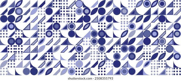 Colorful colourful modern vector abstract geometric background with circles, rectangles and squares simple shapes graphic pattern