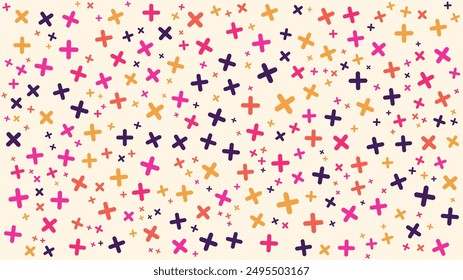 Colorful colourful simple shapes pattern background