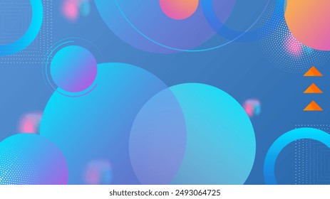 Colorido fondo abstracto de Vector colorido con Formas geométricas simples