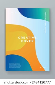 Colorful colourful vector abstract creative design covers concept. Minimal brochure layout and modern geometric report business flyers poster template.