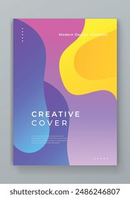 Colorful colourful vector abstract creative design covers concept. Minimal brochure layout and modern geometric report business flyers poster template.