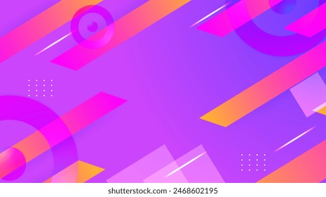 Colorful colourful vector gradient abstract background with geometric shapes elements. Vector colorful gradient shapes background for presentation, report, banner, flyer, poster