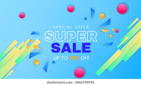 Colorful colourful vector illustration mega big sale discount background design. Vector super sale template design. Big sales special offer. End of season party background