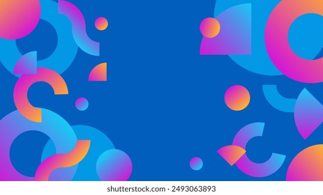Colorful colourful vector modern abstract background with shapes