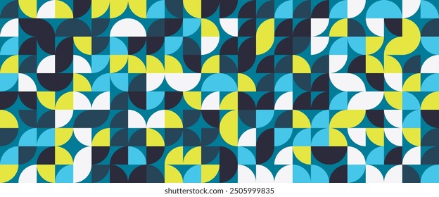 Colorful colourful vector modern banners with abstracts shapes geometric mosaic