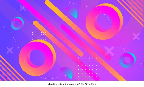 Colorful colourful vector modern gradient geometric abstract background with shapes. Abstract gradient shapes background for presentation, business report, card, banner, poster