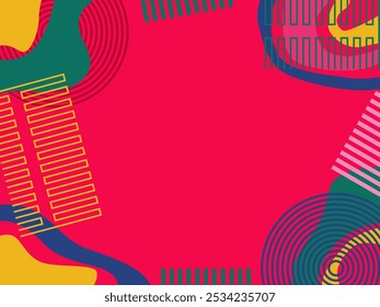 Colorful combination of figures Abstract Texture Background Design. Vector
