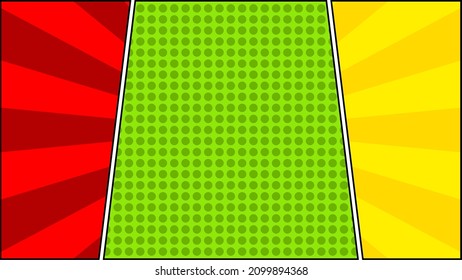 colorful comic background panel template