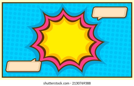 Diseño de fondo en blanco de historietas coloridas