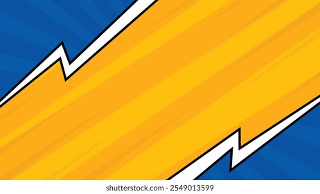 Colorido cómic de fondo abstracto Rayos de sol de medio tono retro Anuncio de venta