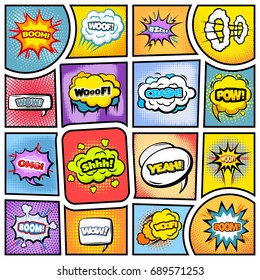 Colorful Comic Book Background