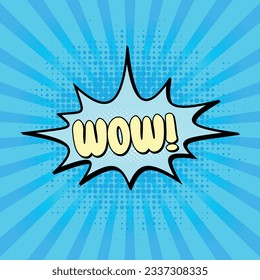 Colorful Comic book, Cartoon comic background with various speech bubbles, symbols, pop-art style and sound effect and  style Rays, radial, halftone, dotted effect colored Halftone Backgrounds