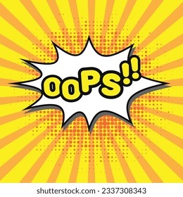 Colorful Comic book, Cartoon comic background with various speech bubbles, symbols, pop-art style and sound effect and  style Rays, radial, halftone, dotted effect colored Halftone Backgrounds
