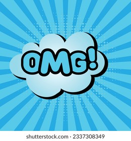 Colorful Comic book, Cartoon comic background with various speech bubbles, symbols, pop-art style and sound effect and  style Rays, radial, halftone, dotted effect colored Halftone Backgrounds