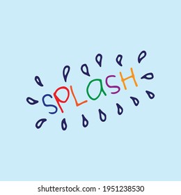 Colorful Comic Book Expression: Infuse your designs with vibrancy using this hand-drawn lettering splash. The pop art style on a bold blue backdrop creates a captivating and visually striking design