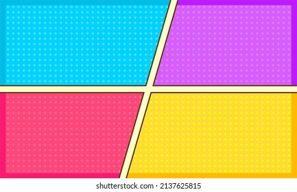 dibujo de fondo de la escena de dibujos animados coloridos