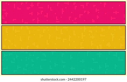 Colorful comic cartoon set background