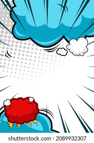 Farbige Comic-Cover-Hintergrund-Vorlage