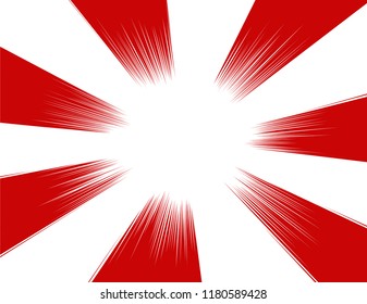 colorful Comic and manga books speed lines background. light explosion background. vector illustration design