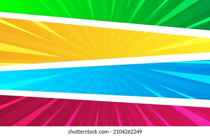 colorful comic pop art background 