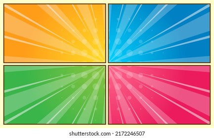 Colorful comic pop art background  