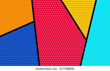 Colorful comic pop art background illustration